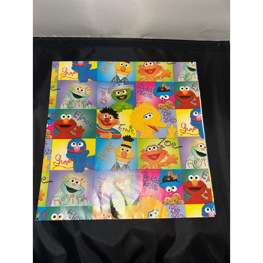 Sesame Street Character Vintage Hallmark Wrapping Paper Gift Wrap 2 Sheets - Picture 3 of 3